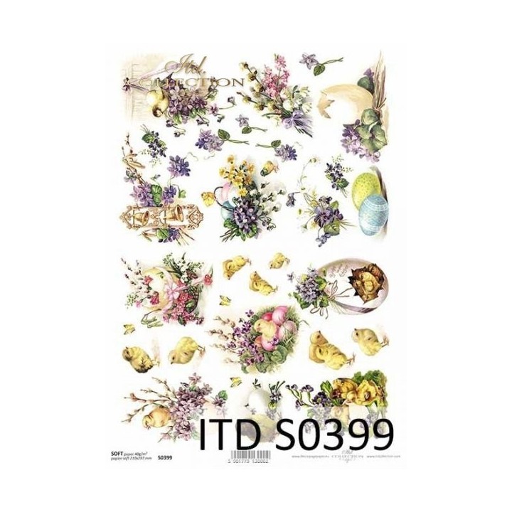 Decoupagepapier Zacht ITD S0399