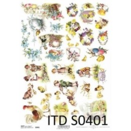 Decoupagepapier Soft ITD S0401