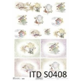 Decoupagepapier Soft ITD S0408