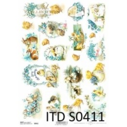 Decoupagepapier Zacht ITD S0411
