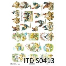 Decoupagepapier Soft ITD S0413