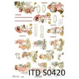 Decoupagepapier Soft ITD S0420