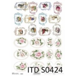 Decoupagepapier Soft ITD S0424