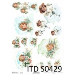 Decoupagepapier Zacht ITD S0429