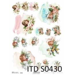 Decoupagepapier Soft ITD S0430