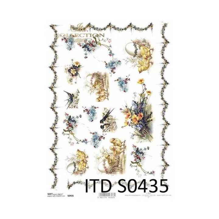 Decoupagepapier Soft ITD S0435