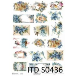 Decoupagepapier Soft ITD S0436