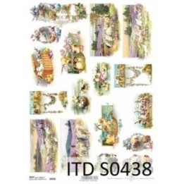 Decoupagepapier Zacht ITD S0438