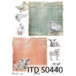 Decoupagepapier Soft ITD S0440