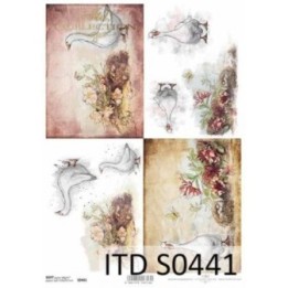 Decoupagepapier Zacht ITD S0441