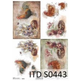Decoupagepapier Zacht ITD S0443