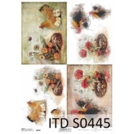 Decoupagepapier Soft ITD S0445