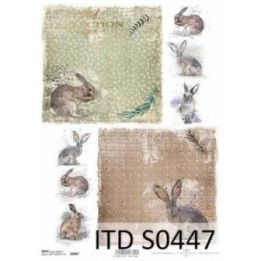 Decoupagepapier Soft ITD S0447