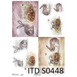 Decoupagepapier Soft ITD S0448