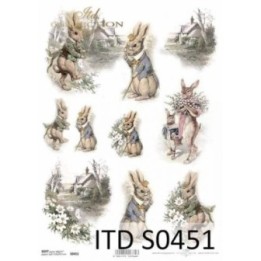 Decoupagepapier Soft ITD S0451