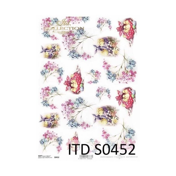 Decoupagepapier Soft ITD S0452