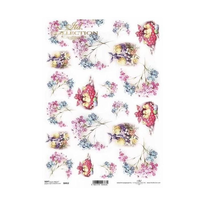 Decoupagepapier Soft ITD S0452