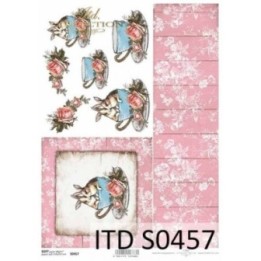 Decoupagepapier Soft ITD S0457