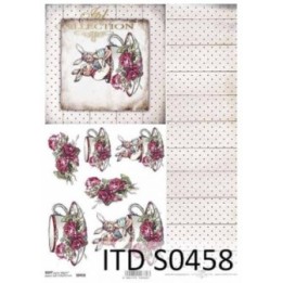 Decoupagepapier Soft ITD S0458