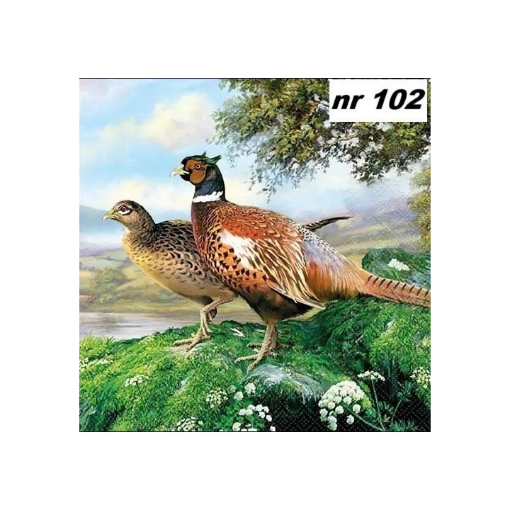 Pheasant servet 33x33cm