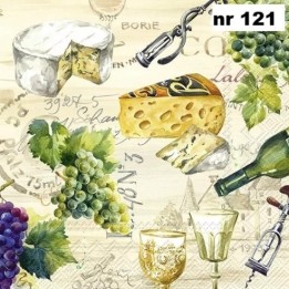 WEIN cream servet 33x33cm