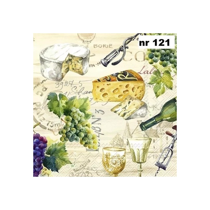 WEIN cream servet 33x33cm