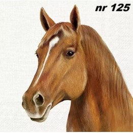 FARM HORSE cream servet 33x33cm