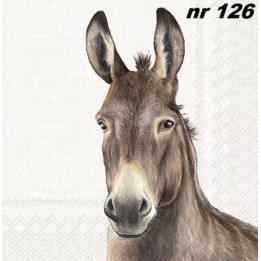 FARM DONKEY cream servet 33x33cm