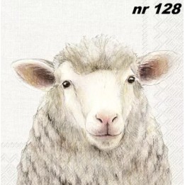 FARM SHEEP cream servet 33x33cm