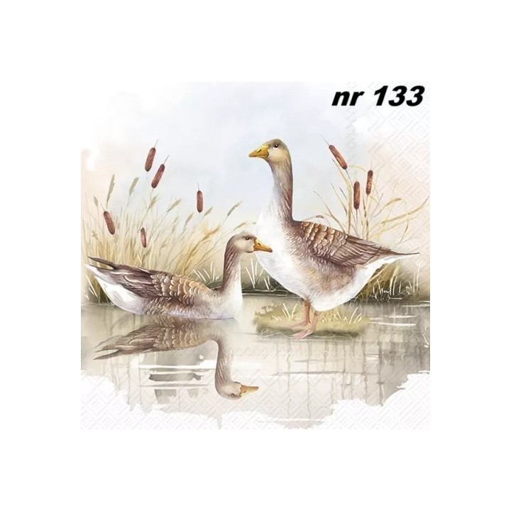 WILD GEESE servet 33x33cm