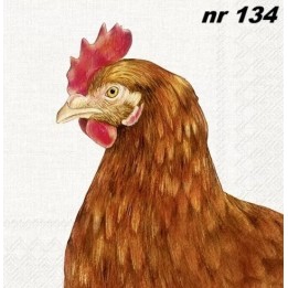 FARM HEN cream servet 33x33cm