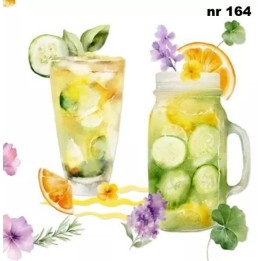 Fresh summer lemonade servet 33x33cm