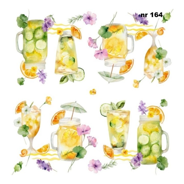 Fresh summer lemonade servet 33x33cm