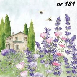 Lavender meadow servet 33x33cm