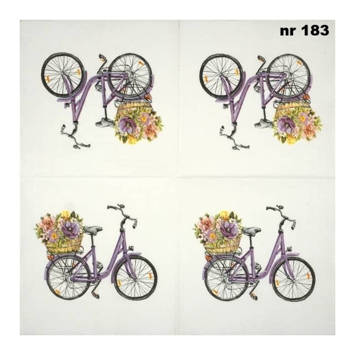 Ride with wild flowers servet 33x33cm