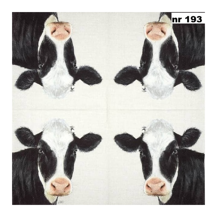 FARM cow servet 33x33cm
