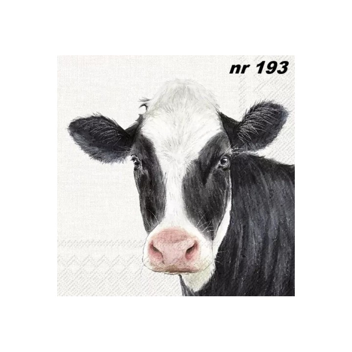 FARM cow servet 33x33cm
