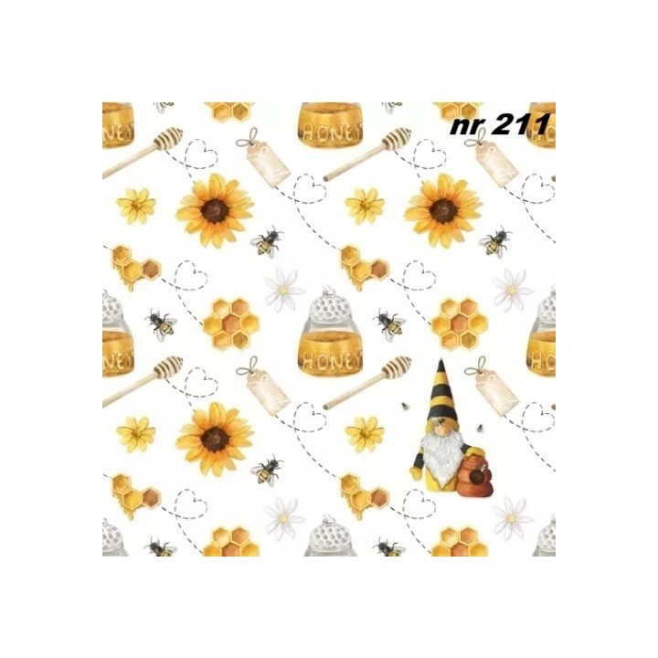 Sweet honey servet 33x33cm