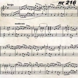 Sheet music servet 33x33cm
