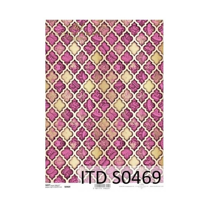 Decoupagepapier Soft ITD S0469
