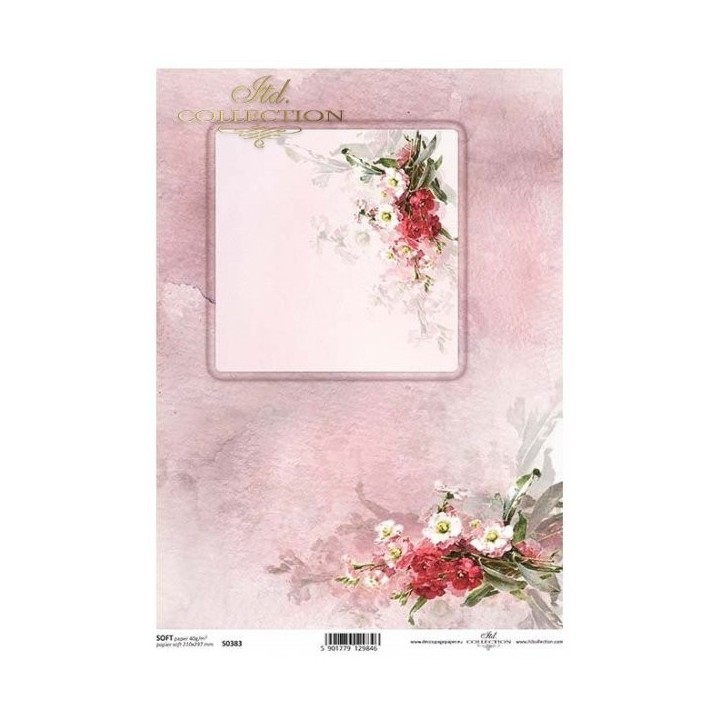Decoupagepapier Soft ITD S0383