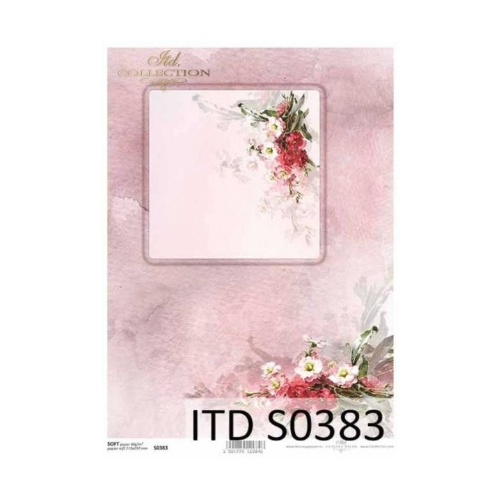 Decoupagepapier Soft ITD S0383