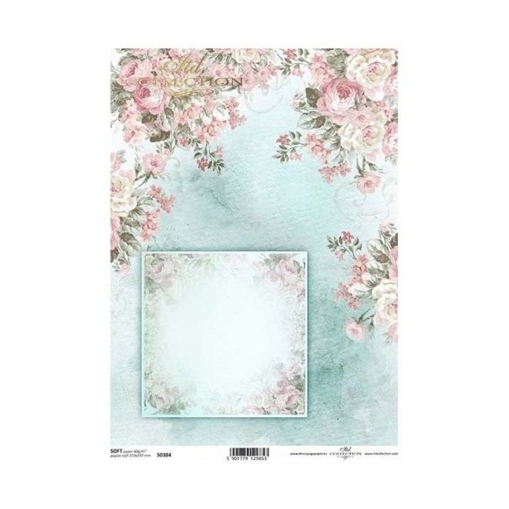 Decoupagepapier Soft ITD S0384