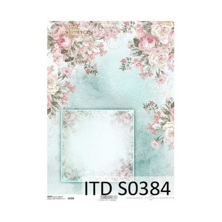 Decoupagepapier Soft ITD S0384
