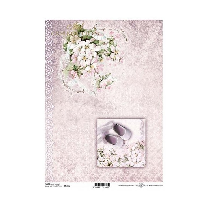 Decoupagepapier Soft ITD S0385