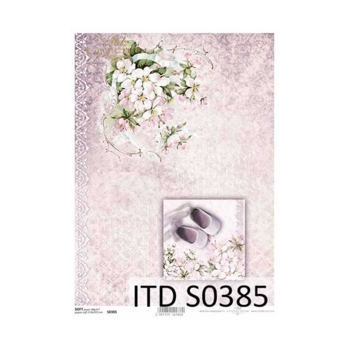 Decoupagepapier Soft ITD S0385