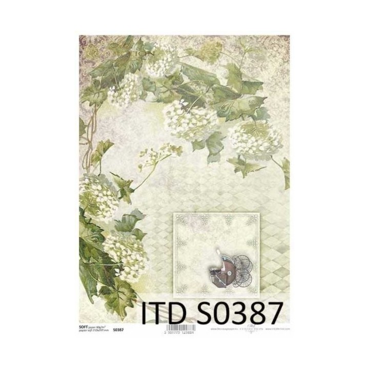 Decoupagepapier Zacht ITD S0387
