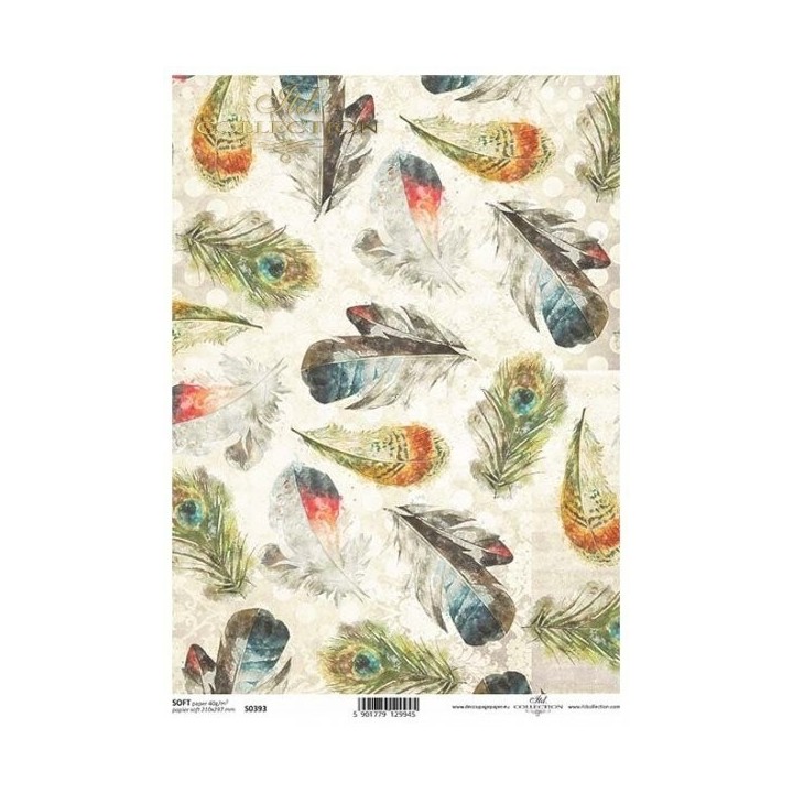Decoupagepapier Soft ITD S0393