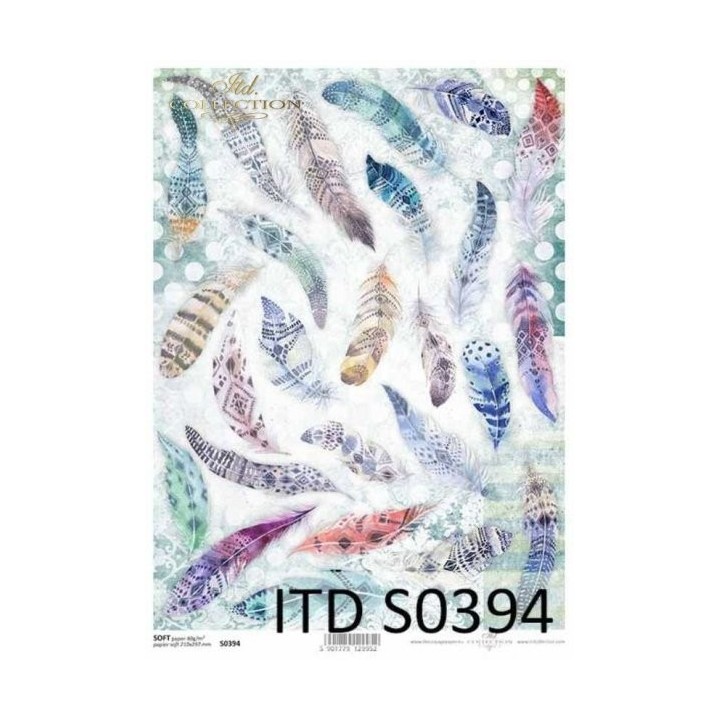Decoupagepapier Soft ITD S0394