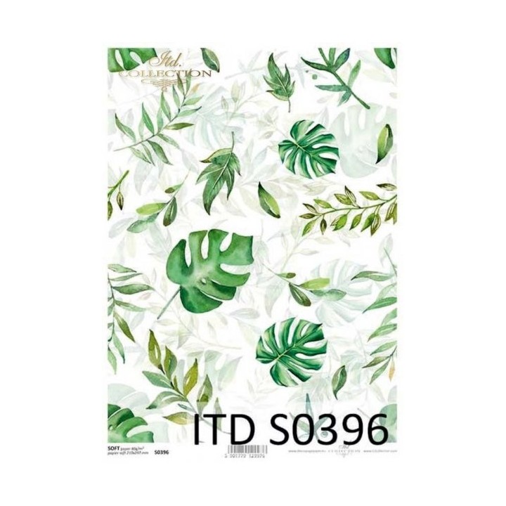Decoupagepapier Soft ITD S0396 Tropical Dreams